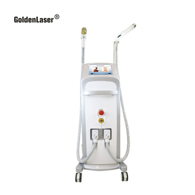 2 in 1 der Dioden-808nm Laser-Haar-Abbau-Multifunktionsschönheits-Ausrüstung GoldenLaser Laser-Nd-Yag