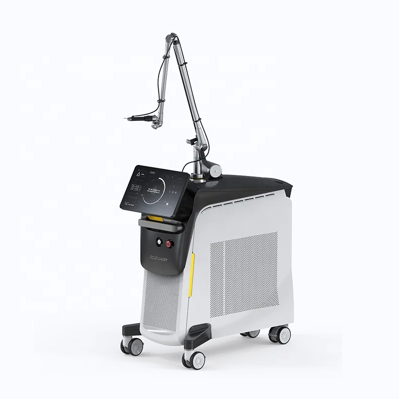 Verstellbare Diode 655nm Picosecond Laser Tattoo Removal Machine mit Leistung bis zu 2000J/cm2